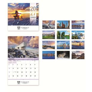2027 Canada Wall Calendar - Bilingual