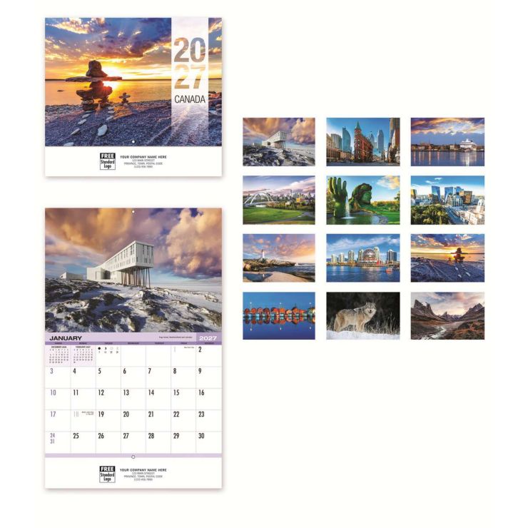 2027 Canada Wall Calendar