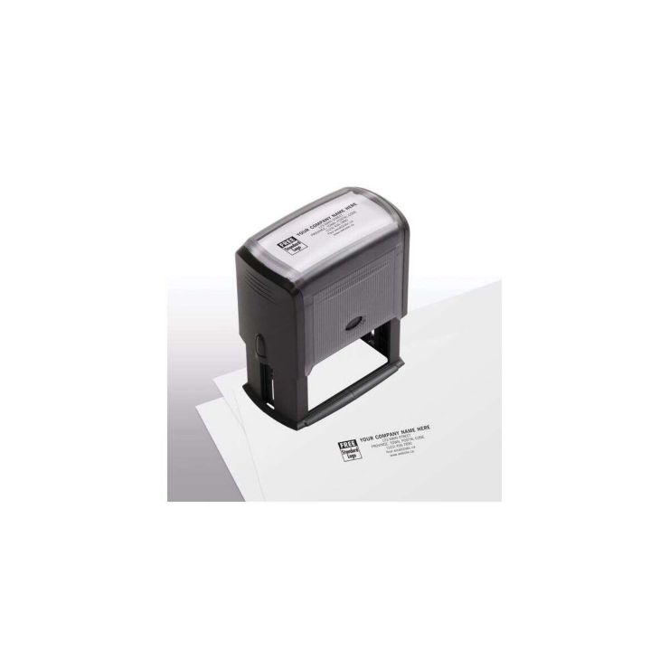 Name & Address Stamp, Large - Self-Inking Stamp - Copper