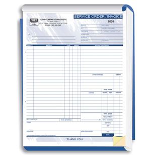 Large Service Order / Invoice Books - 2 Part