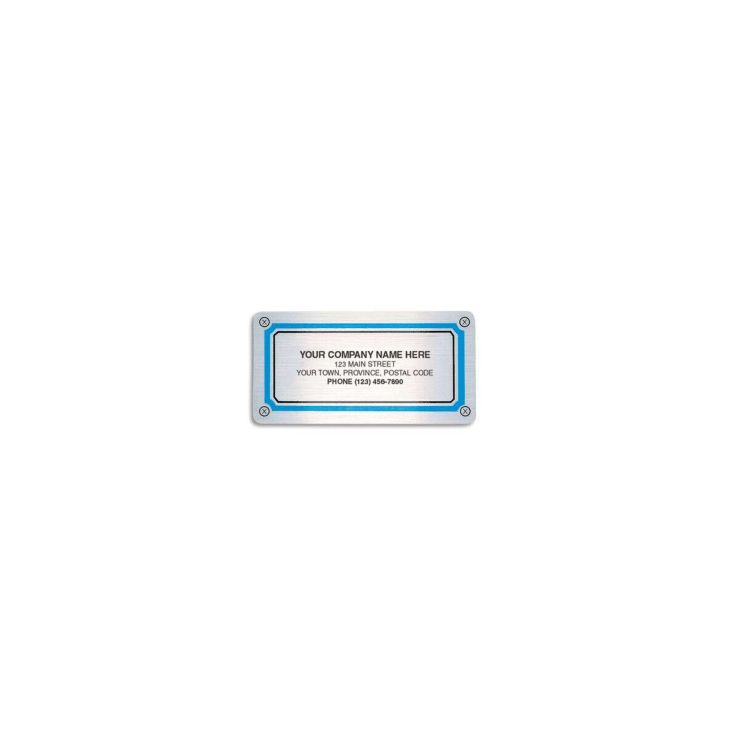 Tuff Shield Labels - Brushed Silver - Dull Silver