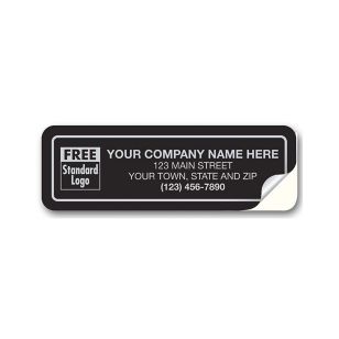 Tuff Shield Black Vinyl Labels