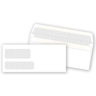 2-Window Confidential Self Seal Envelope 3-7/8 X 8-7/8