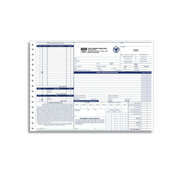 Marina Forms - Work Order