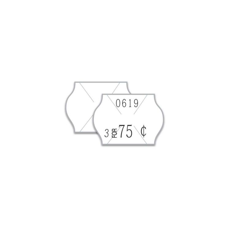 2 Line Unimprinted Pricing Gun Label - 7/8 X 5/8"