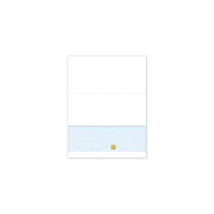 Bottom Laser Cheque-Cyan-Unimprinted