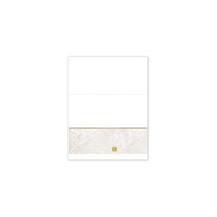 Bottom Laser Cheque-Tan-Unimprinted