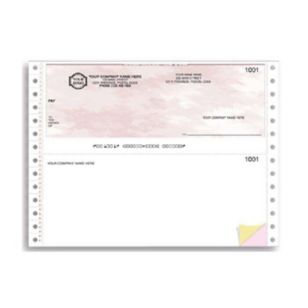 Continuous 7" Top Cheque - 1 Part