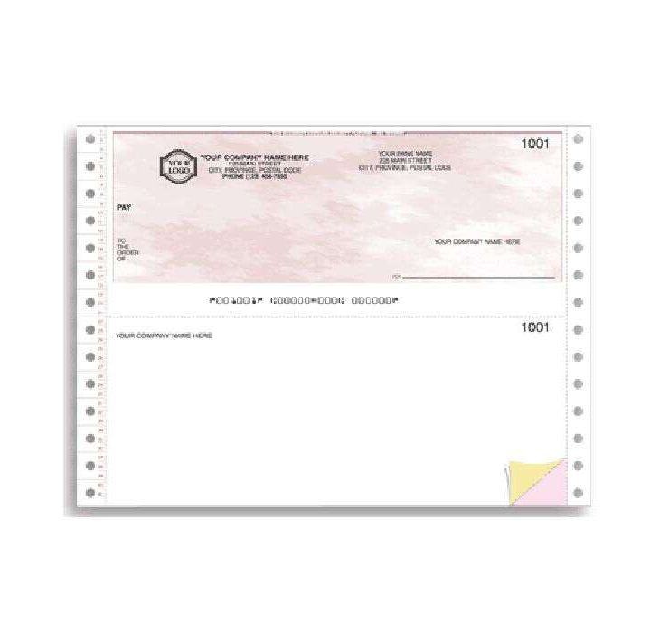 Continuous 7" Top Cheque - 1 Part