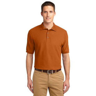 Port Authority - Silk Touch Sport Shirt - Orange, Texas
