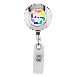 Dalila Round Metal Badge Holder