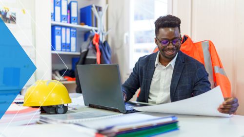Mid-market AP manager looking at strategies in office. 