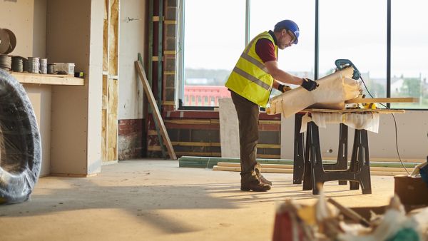 Contractors at worksite