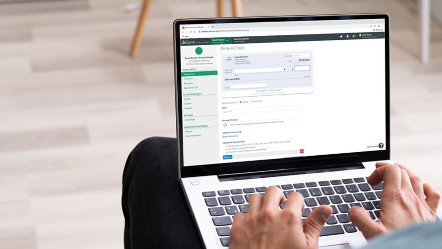 Paying bills using Deluxe Payment Exchange