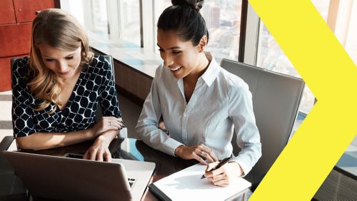ladies happily using digital payment solution for off-cycle payroll