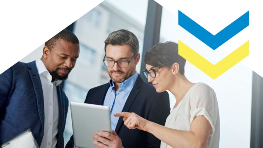 three coworkers looking at the cash conversion circle