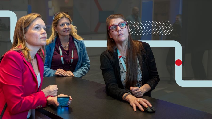 Attendees in the CoLab