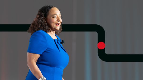 Cheryl Mayberry McKissack on stage at DX25