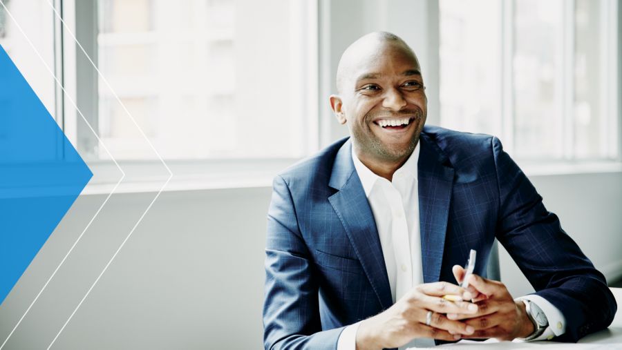 Smiling businessman
