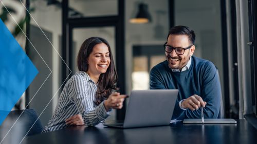 Mid-market AP team discussing AP automation in office meeting. 