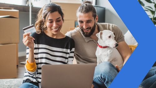 These new movers and their adorable dog are ready to spend some serious money on their new home