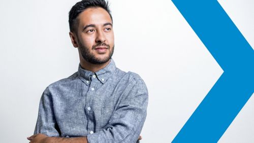 A financial marketer is deep in thought