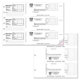 3 on a page Deposit Slips