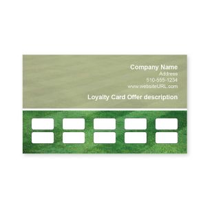 Fresh Green Loyalty Cards 2x3-1/2 Rectangle - Kiwi Green