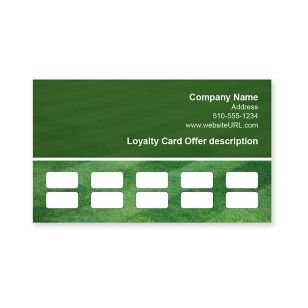 Fresh Green Loyalty Cards 2x3-1/2 Rectangle - Verdun Green