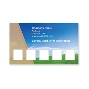 Hills of Green Loyalty Cards 2x3-1/2 Rectangle - Peru