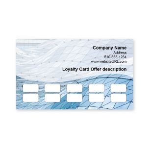 Truss Loyalty Cards 2x3-1/2 Rectangle - Blue, Sky