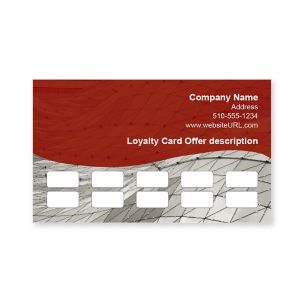 Truss Loyalty Cards 2x3-1/2 Rectangle - Merlot Red