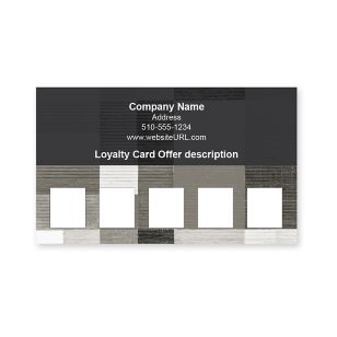 Mozaic Bricks Loyalty Cards 2x3-1/2 Rectangle - Emperor Gray