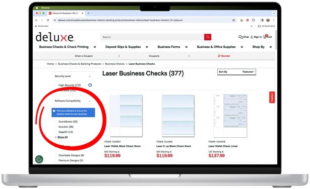 Left Nav Software Filter