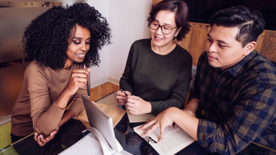 Group of people talking
