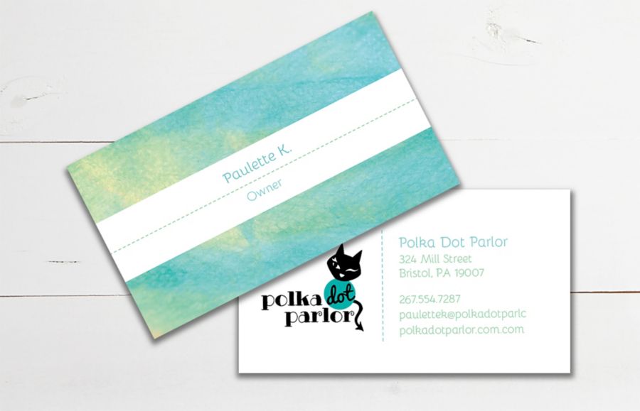 Printed business cards