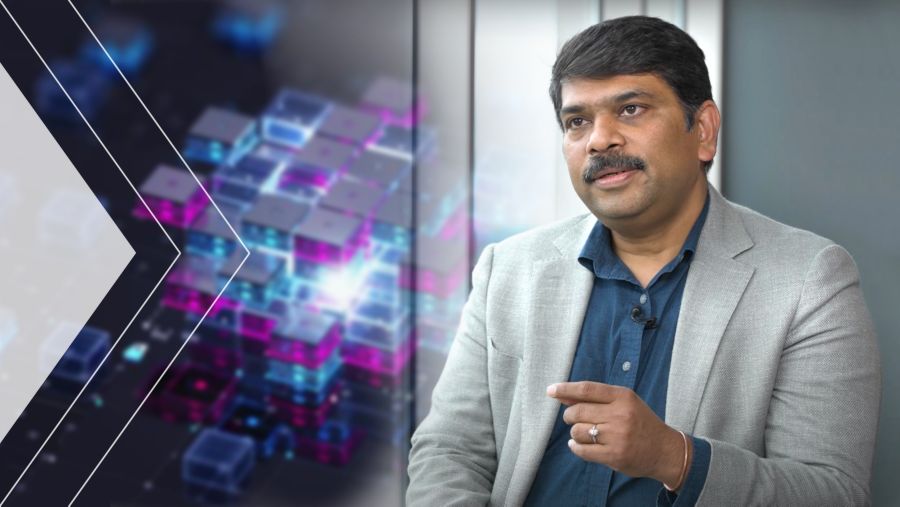 Yogs Jayaprakasam talking in an interview